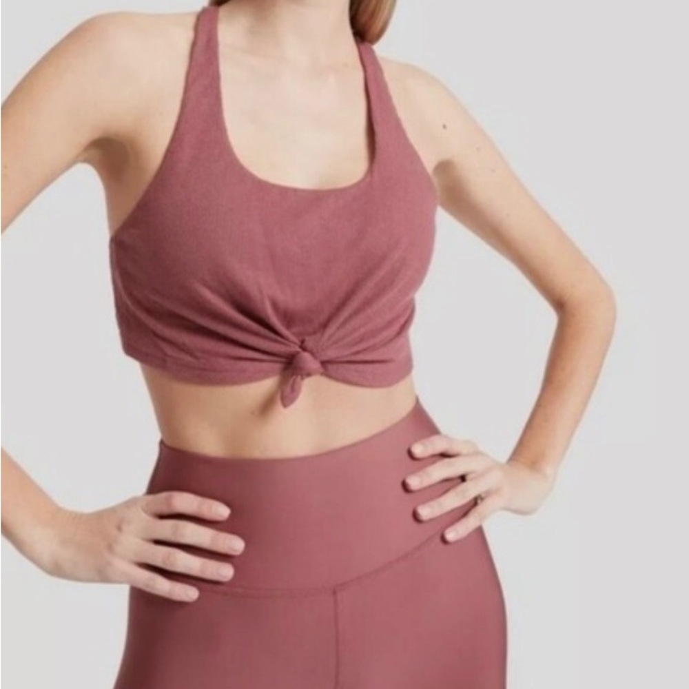 Alo  Sports Bra - Dusty Rose Size S